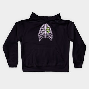 Hop-Hearted Rib Cage Kids Hoodie